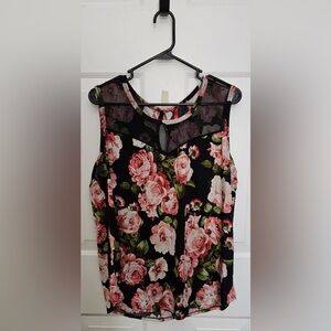 Unbranded Sleeveless Womens 2X Floral Top